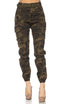 Belted Olive Camouflage Cargo Jogger Pants (S-XXXL)